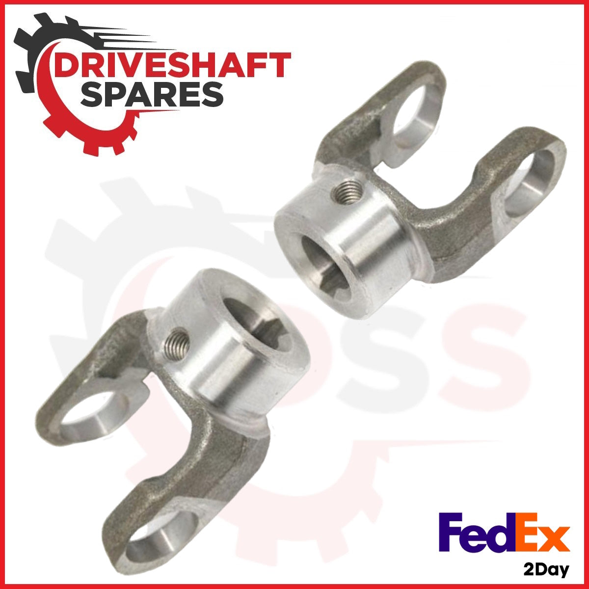 U-Joint Assembly 5-170X + 2X 10-4-43 1000 Series Yokes Ø0.812 "x 0.25 Keyway.