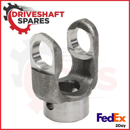 10-4-443, End Yoke - Round Bore 1000 Series, 1.000 Bore, 0.375 drilled thru hub.