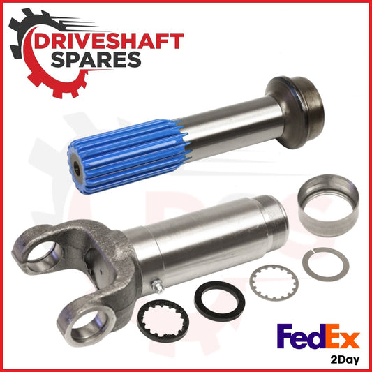 2-3-5221KX Slip Yoke 1310 Series + 2-40-1701, Spline Stub 1.375x16 Spline.