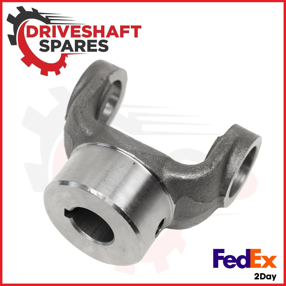 2-4-583, End Yoke - Round Bore 1310 Series, 0.875 Bore 0.250 keyway, 2.00