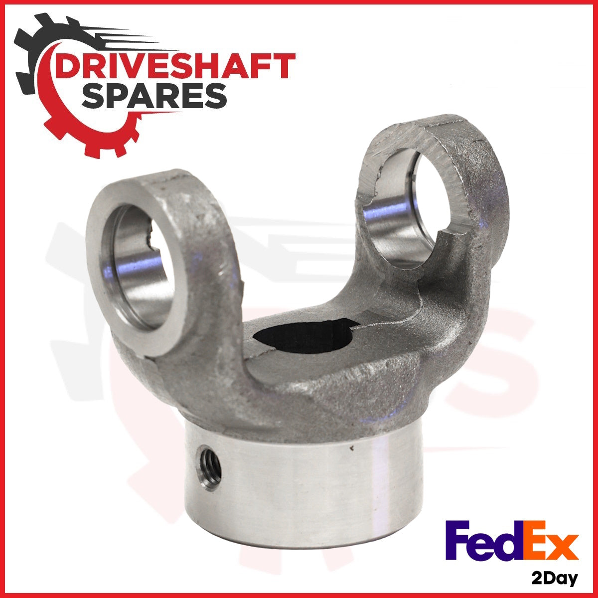 2-4-583, End Yoke - Round Bore 1310 Series, 0.875 Bore 0.250 keyway, 2.00