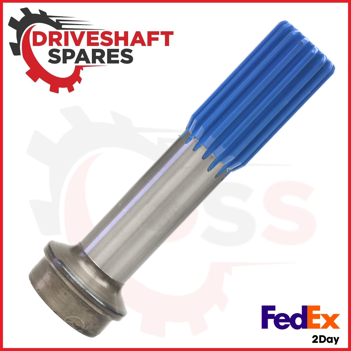 2-40-1701, Spline Stub Tube Shaft 1.375x16 spline, 2.000 X .120 Tube