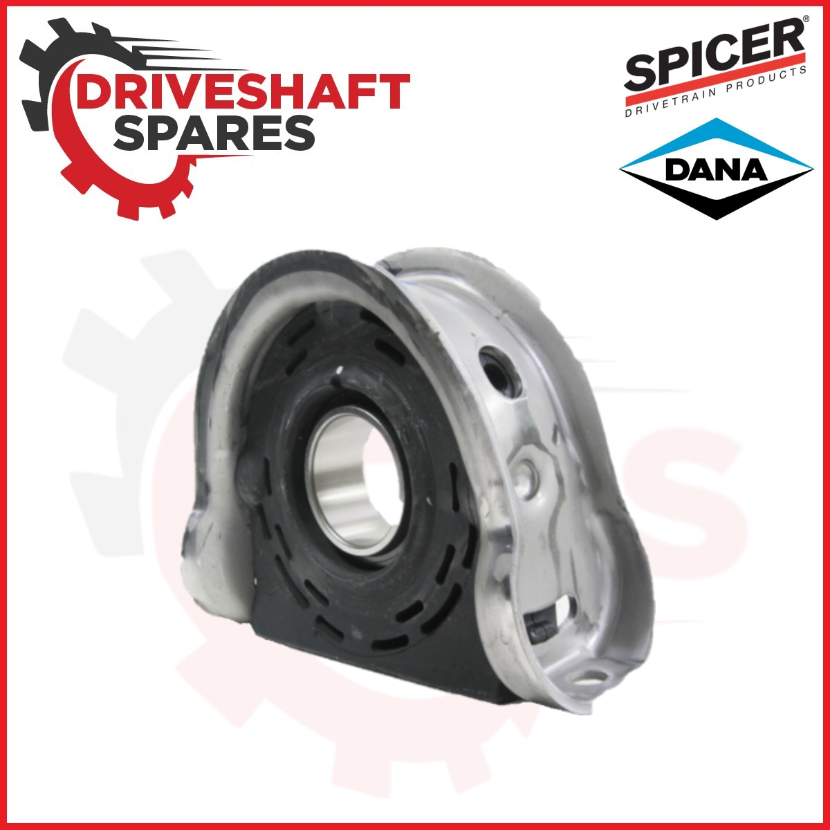 SPICER 210661-1X,  Center Support Bearing  2.36" X 1.417" X 8.66" (FORD - CHEV)