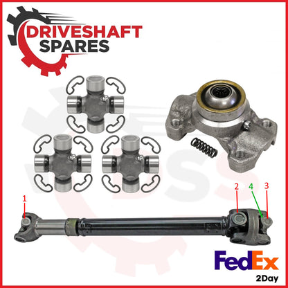 3 x U-Joints + CV Socket for Jeep Wrangler TJ & Cherokee XJ 211355X + 5-153X