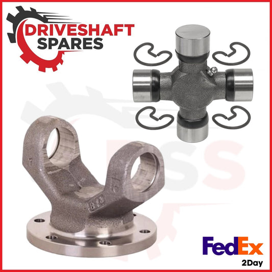 3-2-1239, Circular Flange Yoke - 6 Hole (1410) + 5-160X U-Joint 1410 Series.