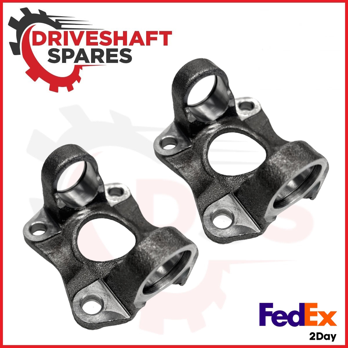 3-2-809, Flange Yoke (TWIN SET) 1350 Series, 3.750BC, 2.750M pilot - Corvette.