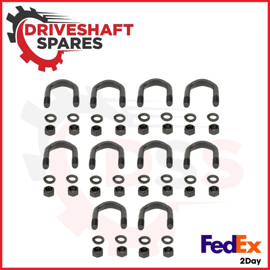 10 Pack 3-94-18X Universal Joint U-Bolt Kit 1350/1410 Series (0.375-24.000)