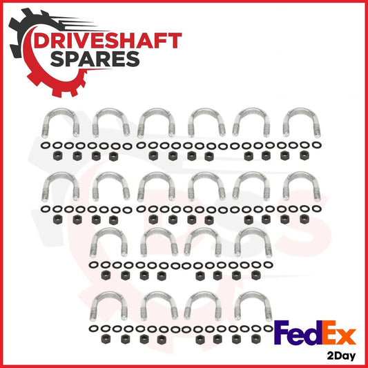 NEW (Set of 10) 3-94-28X Universal Joint U-Bolt Kit Fits 1480/1550 U-Joints