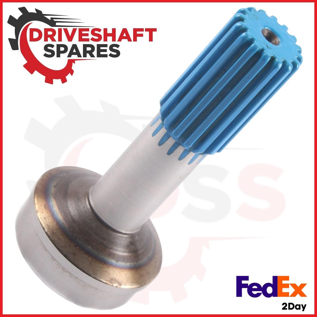 4-40-761 Spline Stub Tube Shaft 1.750x16 spline, 3.500 X .095 Tube.