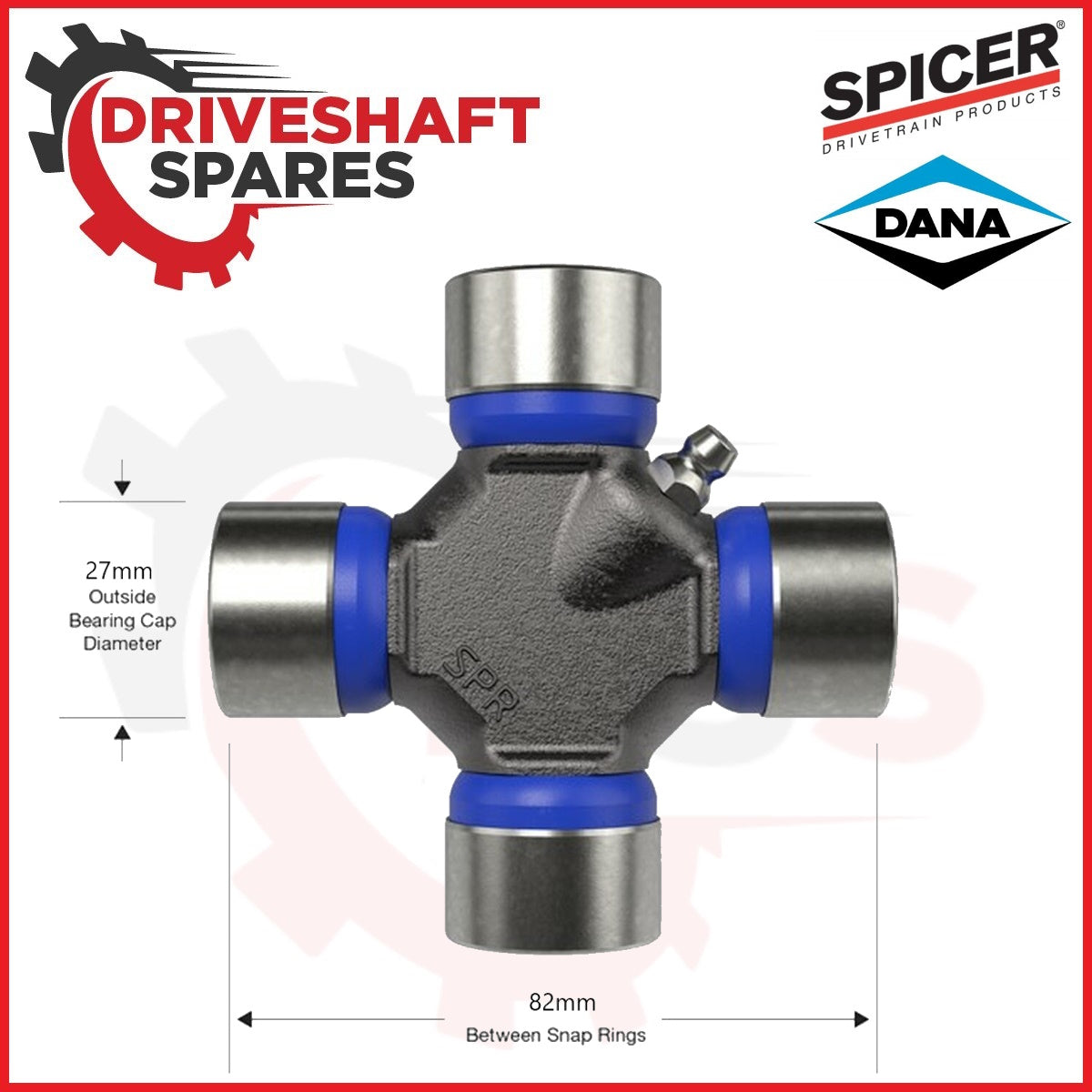 2-26-497, CV Center Yoke1310 Series + 2X SPICER 5-153X U-Joint's 1310 Series.