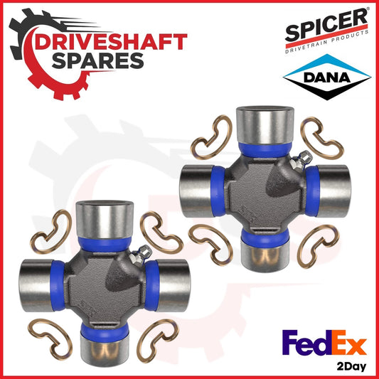 2X SPICER DRIVESHAFT U-JOINT 1310 U JOINT REPLACEMENT KIT JEEP TJ REAR 4X4 97-02
