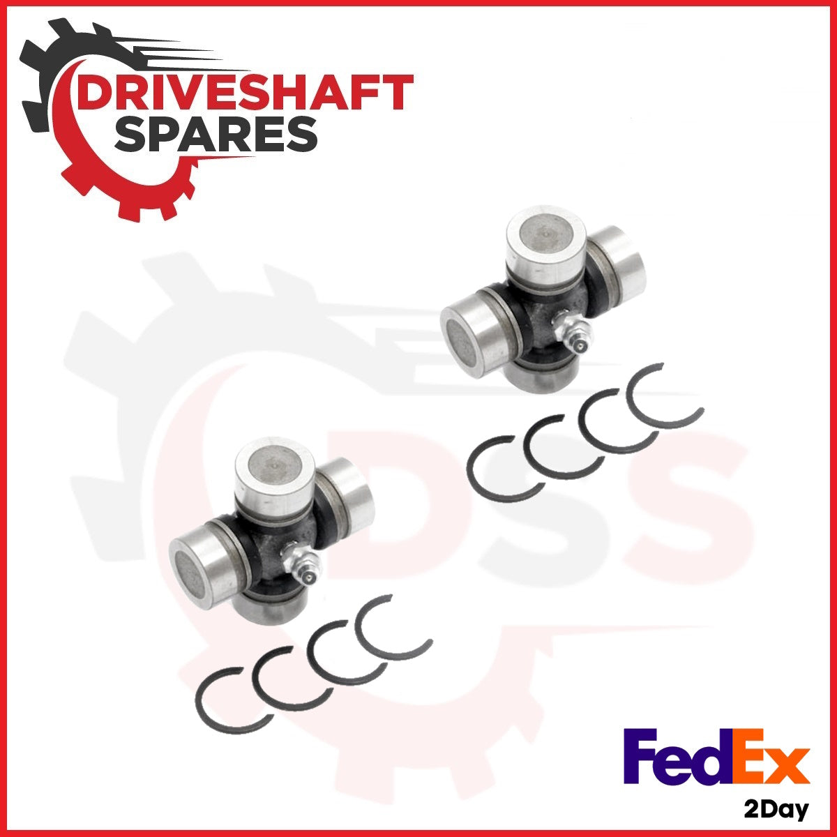 2X BRAND NEW 5-170X - 1000 Series ISR Rear Axle Universal Joint - Greaseable