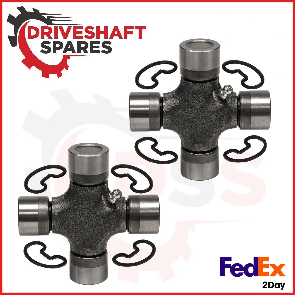 5-213X U-Joint - Outside Snap Rings 1330 Series, Greaseable TWIN SET.