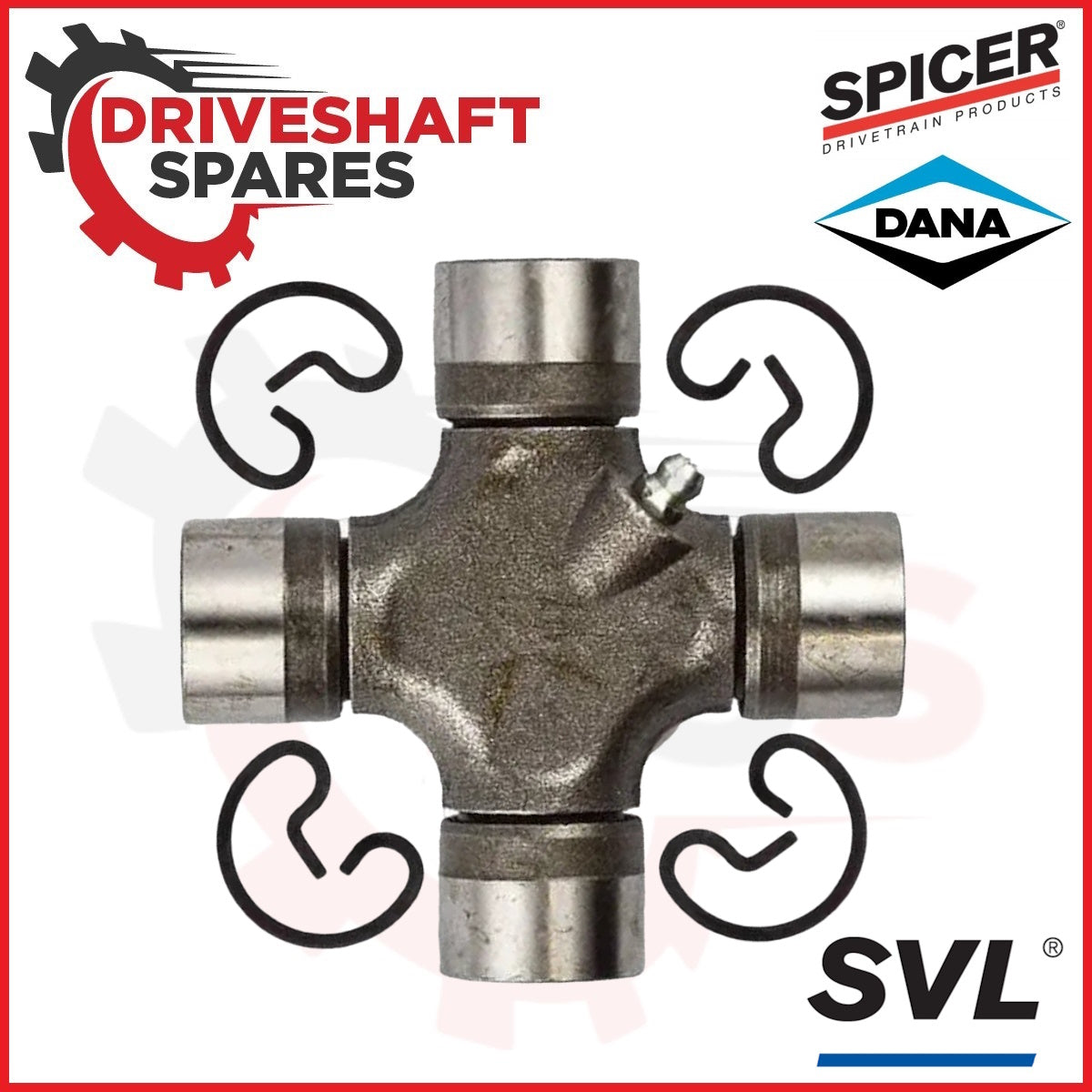 15-213X SPICER SVL Universal Joint - Outside Snap Rings 1330 Series, Greaseable