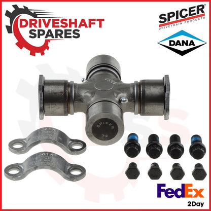 5-675X SPICER 1710 Half Round Combination U-Joint (476) INCLUDES STRAP KIT