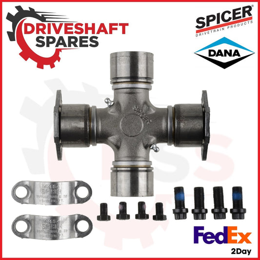 5-675X SPICER 1710 Half Round Combination U-Joint (476) INCLUDES STRAP KIT