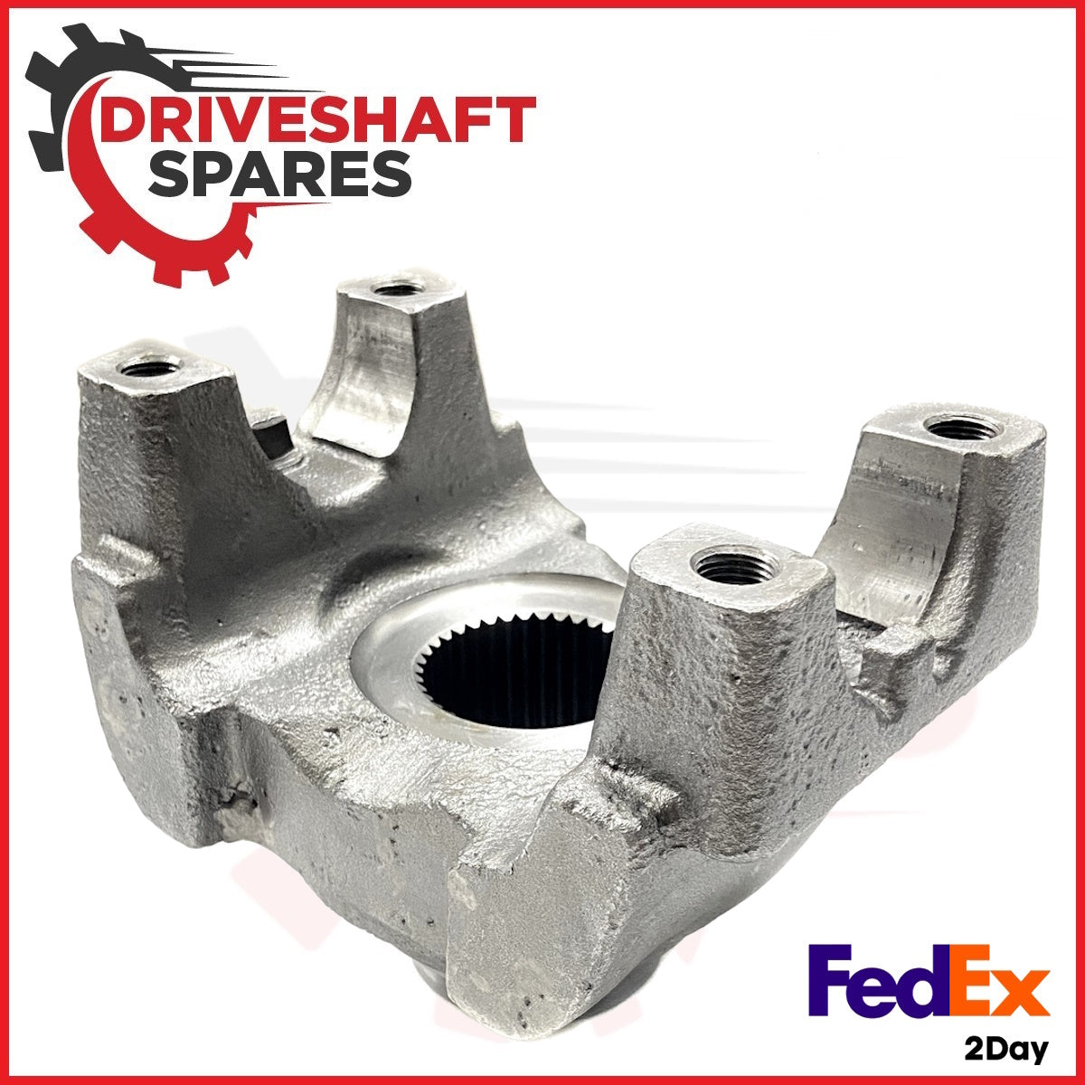 6-4-7141-1 End Yoke - Splined Bore 1710 series, Strap Style, 1.998x38 spline