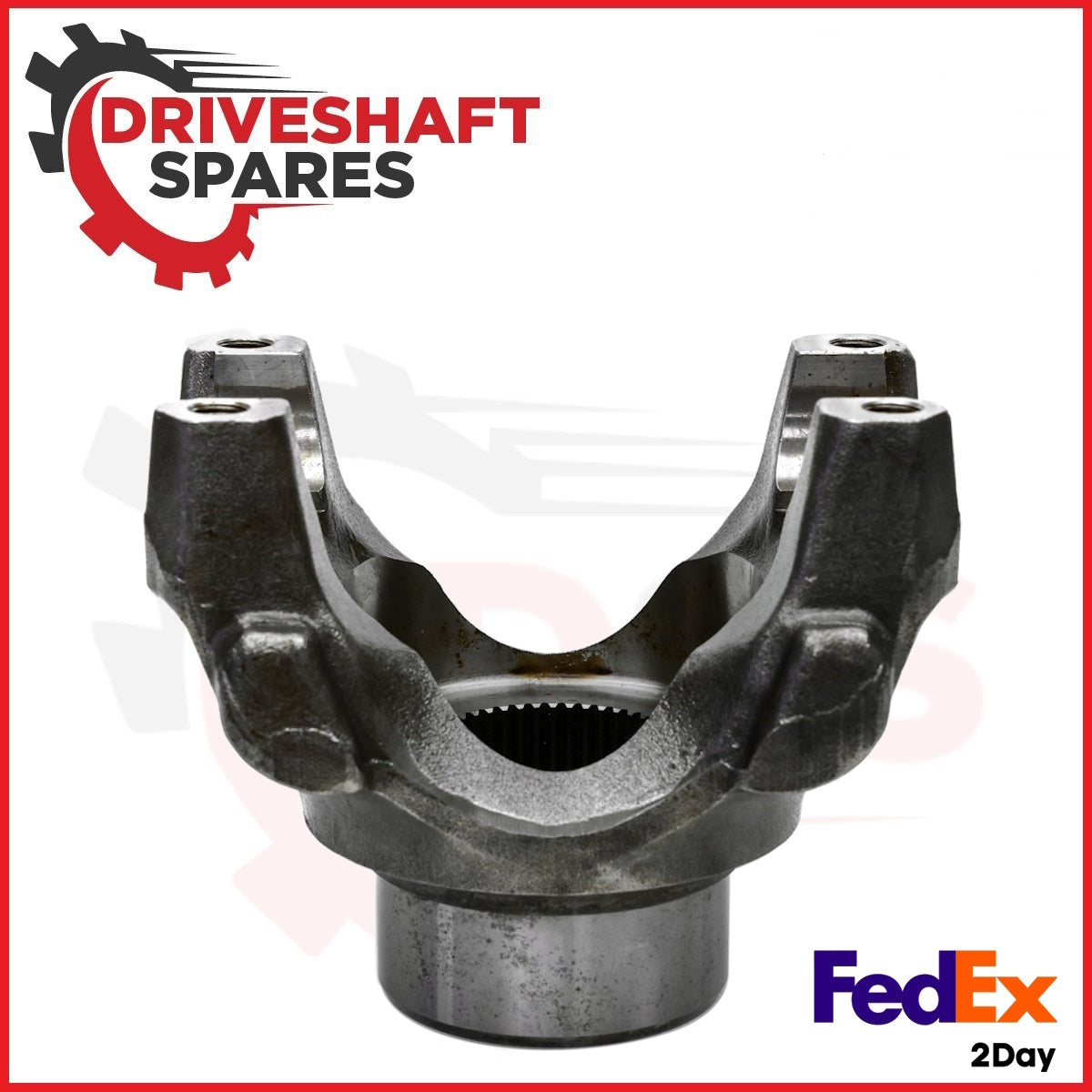 6-4-7181-1X Diff End Yoke Assy - Splined Bore 1710 Series, Strap Style, 2.390x46