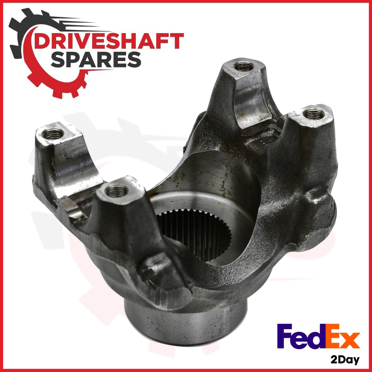 6-4-7181-1X Diff End Yoke Assy - Splined Bore 1710 Series, Strap Style, 2.390x46