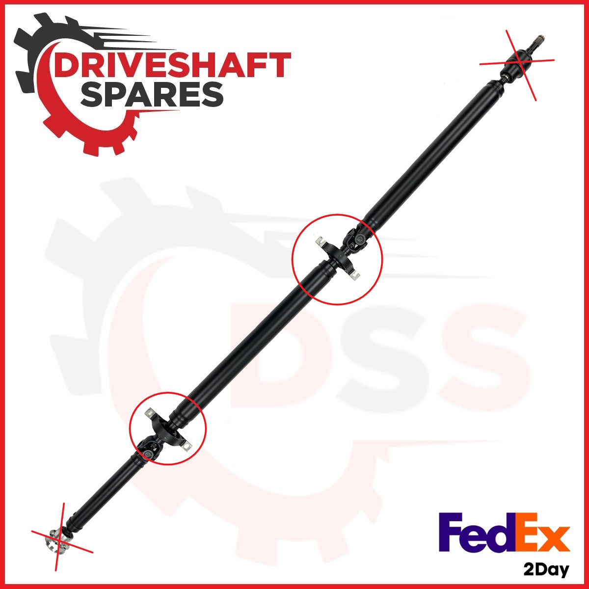 Front & Rear Center Bearings for Driveshaft CADILLAC SRX 2010-2016