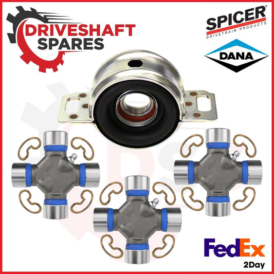 NTN Toyota Tacoma 2005-2015 Driveshaft Center Bearing & Spicer U-Joints Set