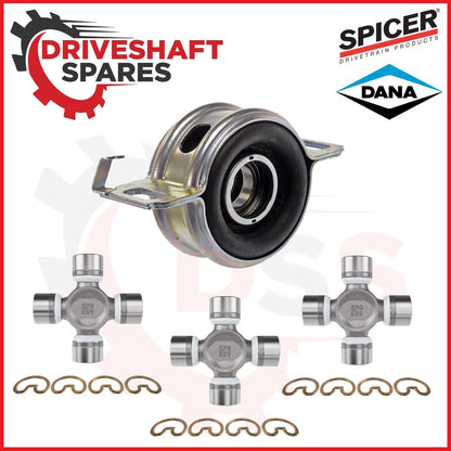 Toyota Tacoma (2005-2015) CBTT, Center Bearing + 5-1330XS  SPICER U-Joints X3