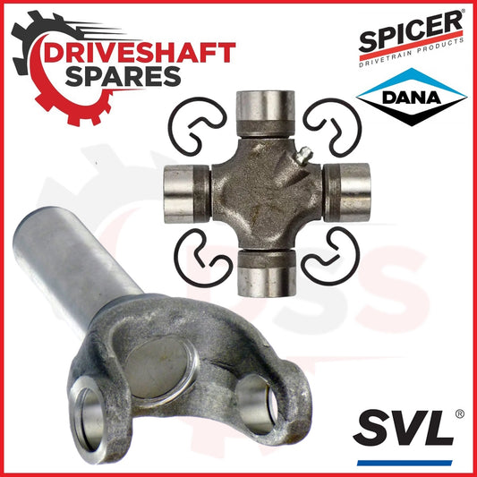 GY5002523 Trans Yoke 6.3" 21 Spl 1.5 OD + 15-213X Spicer SVL U-Joint 1330 Toyota